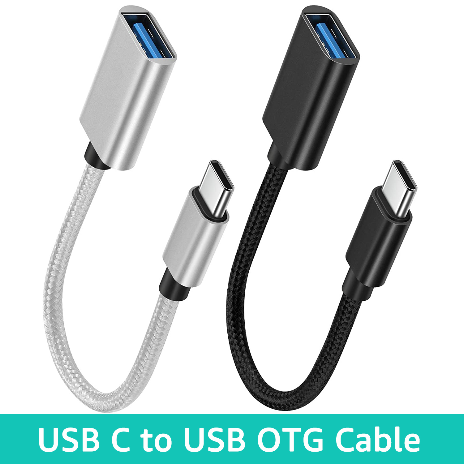 OTG Type C Cable Adapter USB to Type C Adapter Connector for Xiaomi 14 15 Ultra Huawei OTG Data Cable Converter for MacBook Pro