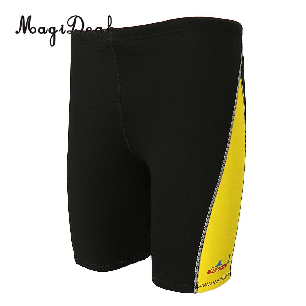 MagiDeal-pantalones cortos de neopreno cálido para hombre, 1,8mm, para buceo, natación, remo, surf, esnórquel: 3XL Yellow 