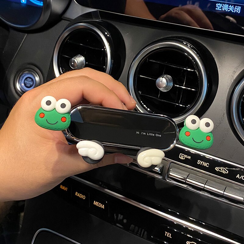 Leuke Auto Telefoon Houder Universele Auto Accessoires Airconditioning Outlet Decoratie Gps Navigatie Frame Bevestigingsbeugel: B