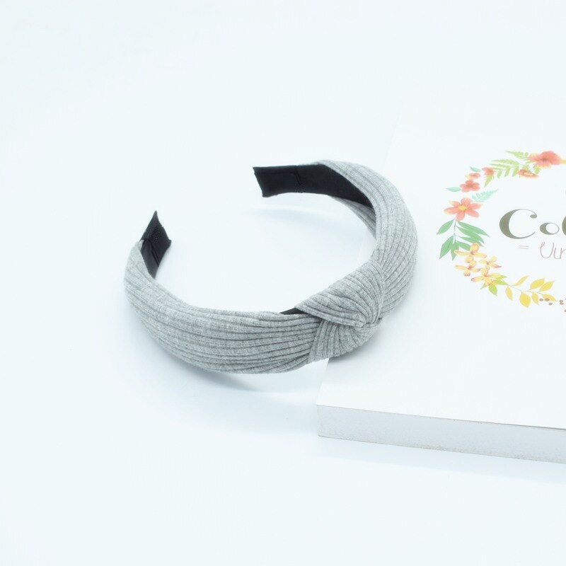 Diadema anudada para niña y mujer, bandanas con lazo de lana, diadema con orejas de animales, turbante, accesorios para el cabello, 1 ud.