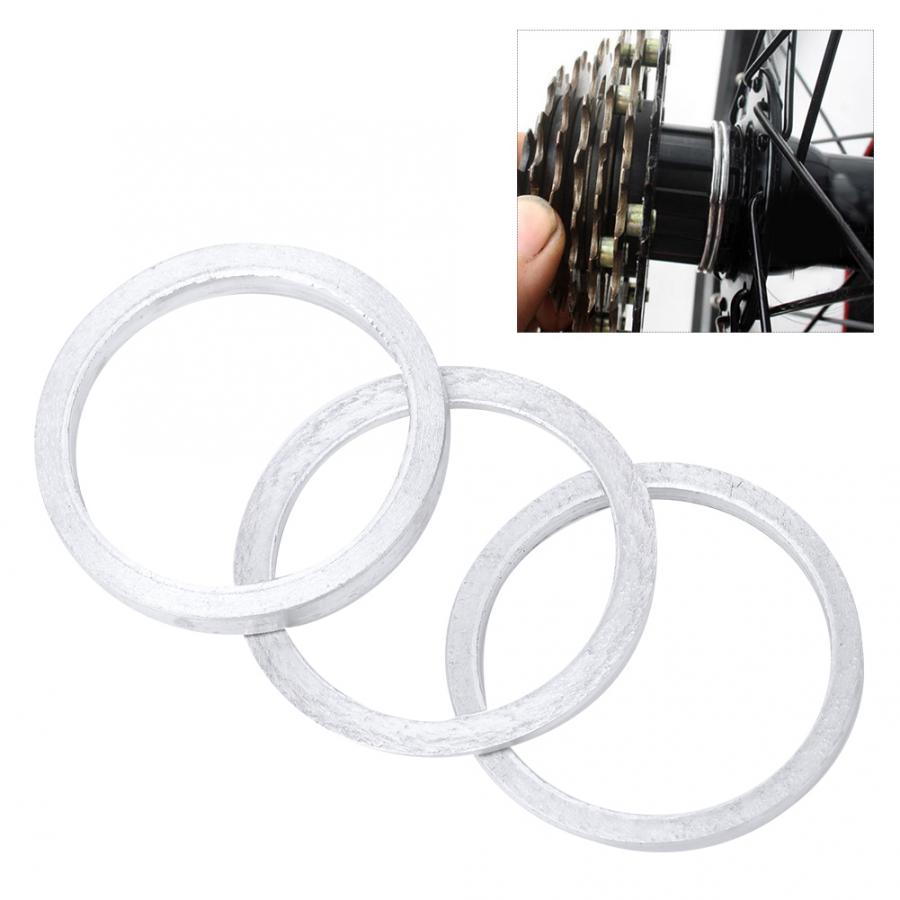 3PCS 1 MM/2 MM/3 MM Bike Bearing Wasmachine Aluminiumlegering Fiets Lager Headset Washer Outdoor fietsen Vervangende Onderdelen