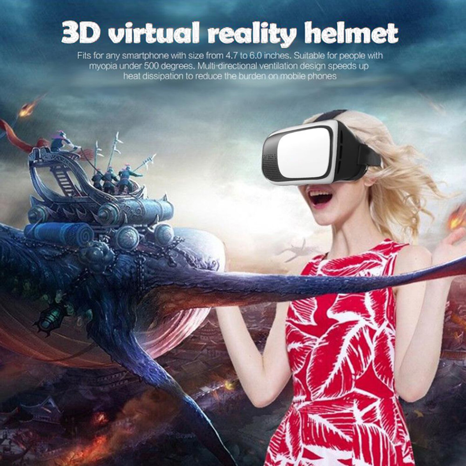 Vr Bril Hoge Duidelijk Meeslepende Ervaring Festival Virtual Reality 3D Bril Voor Familie