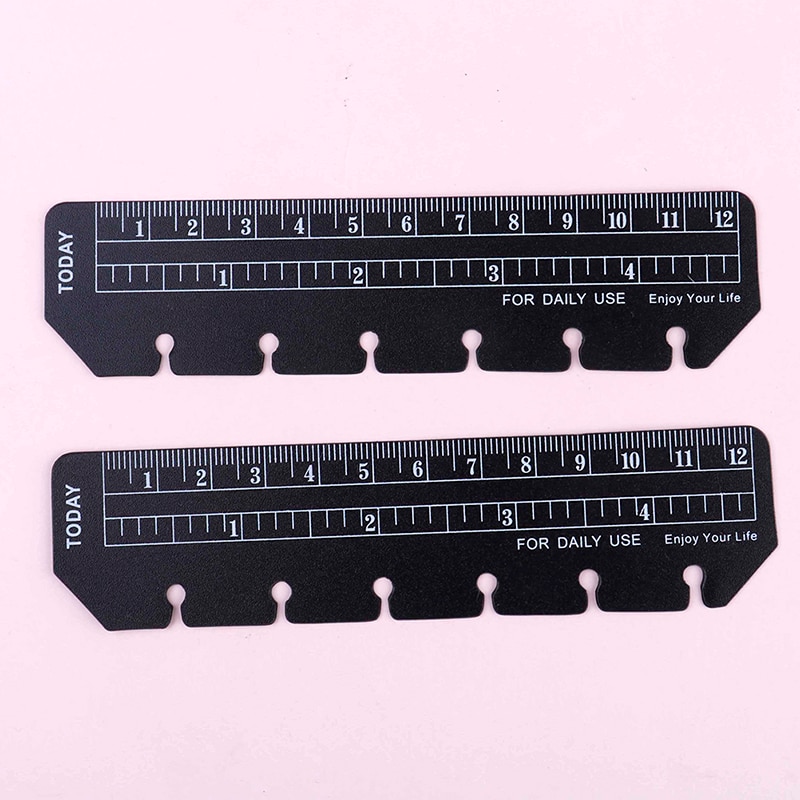 PVC 6/7 fori righello per legante pianificatore taccuino 2pz bella indice ufficio scolastico righello segnalibro taccuino accessori classico
