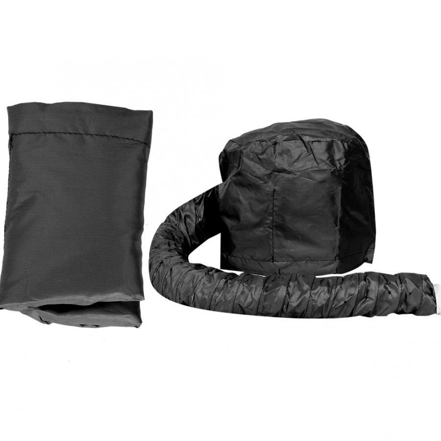 Portable Hair Drying Cap Hat Hair Blow Dryer Bonnet Attachment Hood Hat Womens Hair Blow Dryer hairdressing Salon Supply: Black