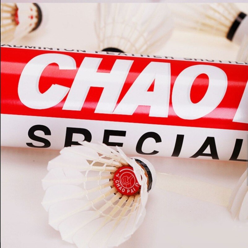 Shenzhen Chaopai Red chao yu Furry Ball 12 Shuttlecocks in Each Box Durable Junior High School Training Game Indoor Outdoor Shut