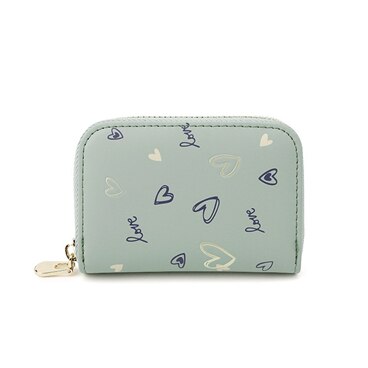Porte-cartes en cuir PU, 9 Bits, Business rose/vert/violet/noir/bleu, fermeture éclair, porte-cartes, portefeuille porte-cartes