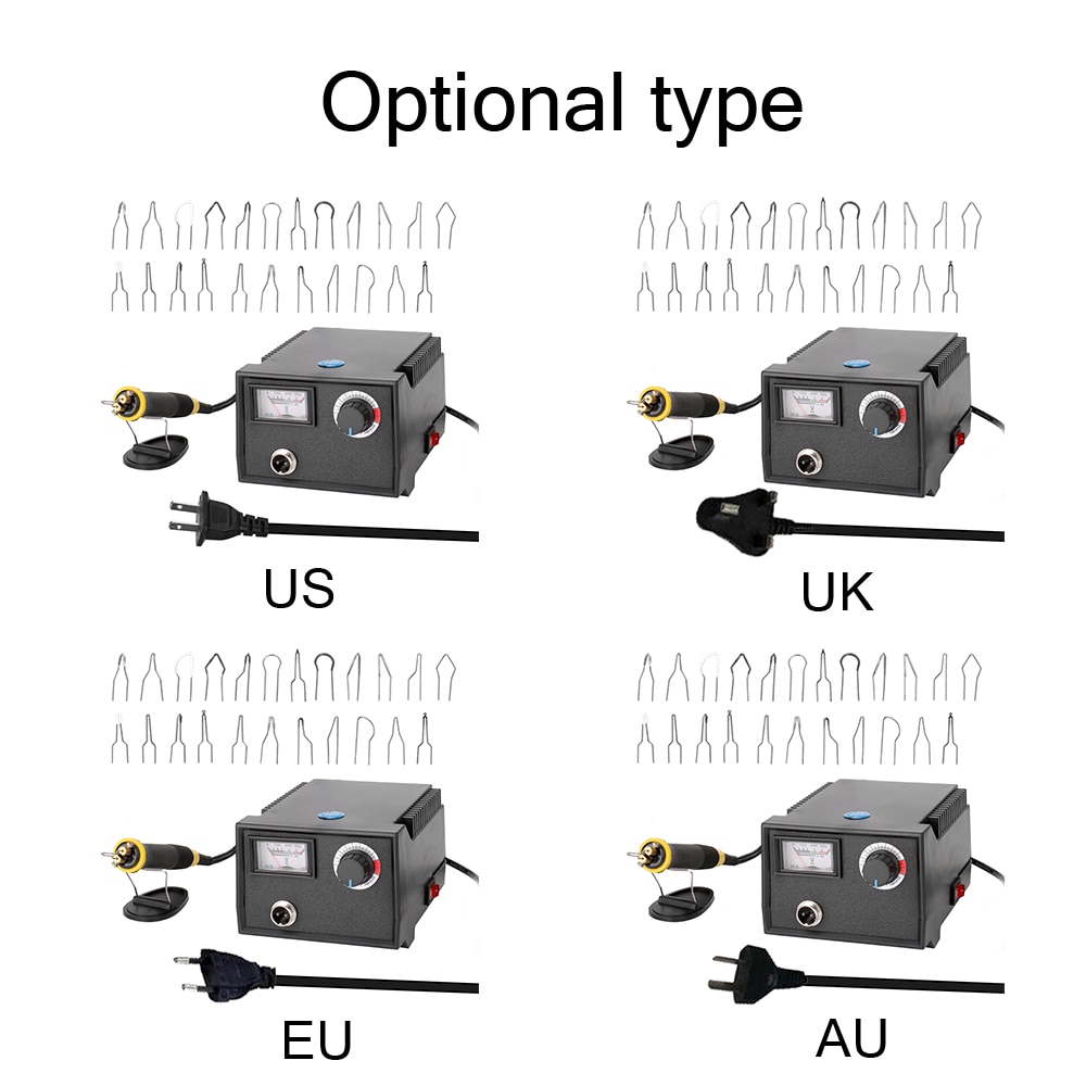 Soldering Station Wood Burning Machine Burner Pyrography Pen Gourd Crafts Tool Set With Adjustable Temperature Soldering Iron