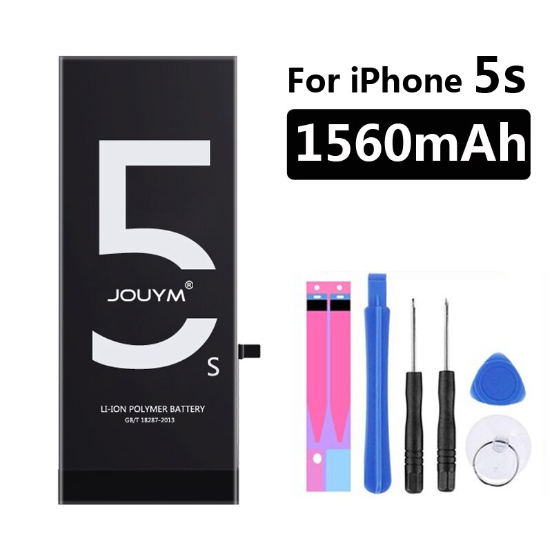 Jouym Batterij Voor Iphone 6 S 6 S 5 S 5 Se 7 8 Plus Originele Hoge Capaciteit Bateria Vervanging batterie Voor Iphone X Xs Max Xr 7P 8: For iPhone 5s