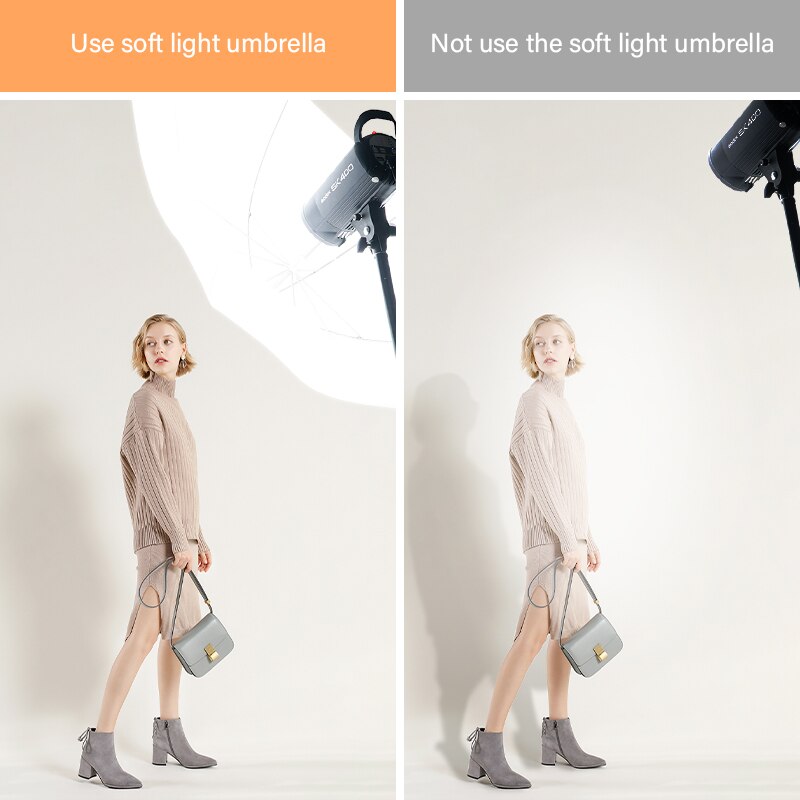 31.5"/80 Diameter White Soft Translucent Umbrella Lights Diffusion Photo Umbrellas For Camera Video Photo Studio Photography