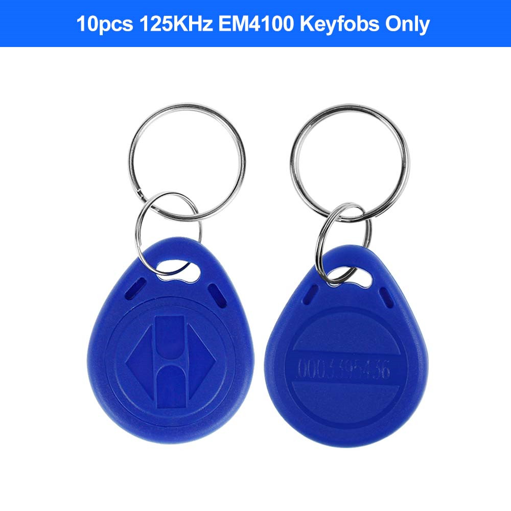 Système de contrôle d&#39;accès étanche IP68, clavier RFID extérieur WG26, contrôleur d&#39;accès, étanche à la pluie avec claviers 125khz pour la maison: Only 10pcs Keyfobs