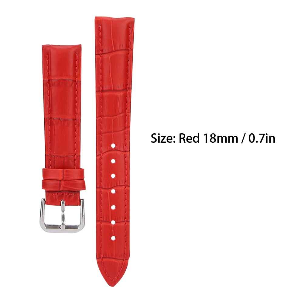 Watchband 1 Pair PU Leather Exquisite Unisex Watchband Adjustable Buckle Watch Strap Replacement Accessories For Watch Repair