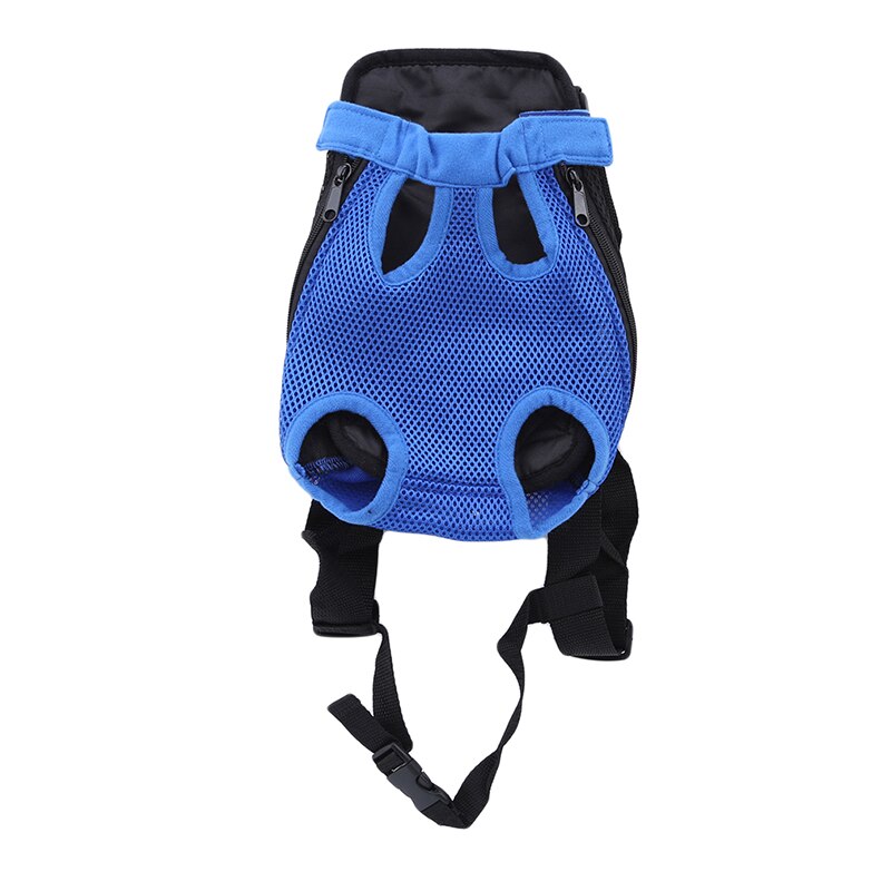 Nueva mochila de pecho frontal para perros y mascotas, mochila de cinco agujeros para perros, bolsa de transporte al aire libre, soporte de eslinga para perros y gatos de malla