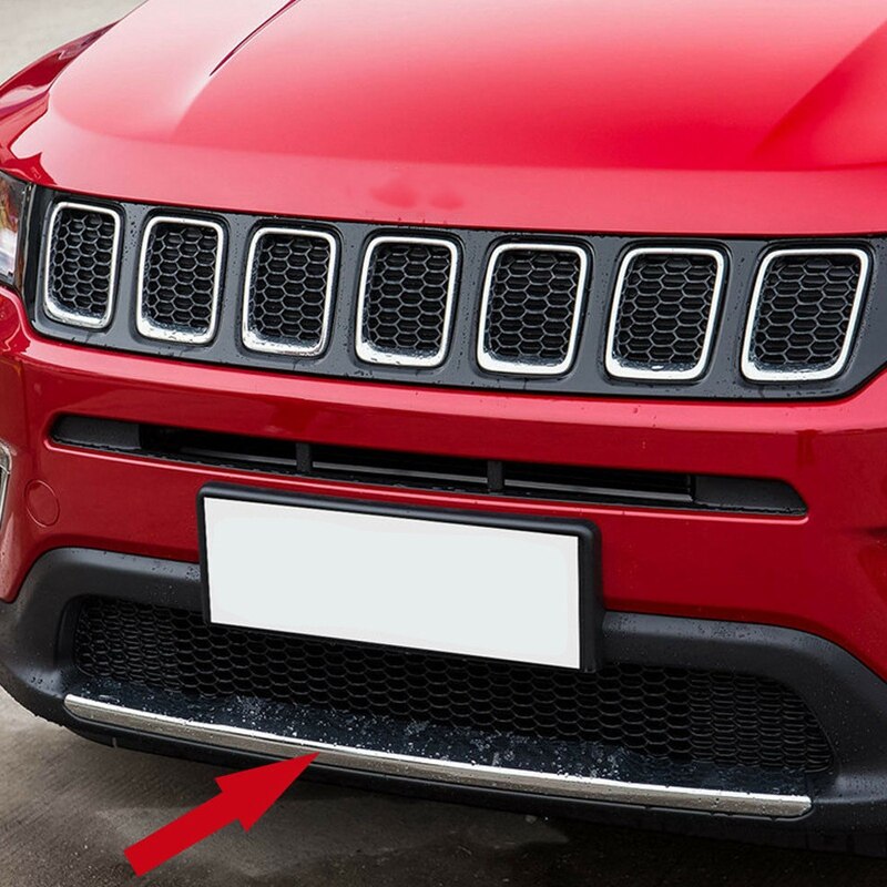 Car Front Bumper Lower Grille Trim Front Bumper Trim for Jeep Compass: Default Title