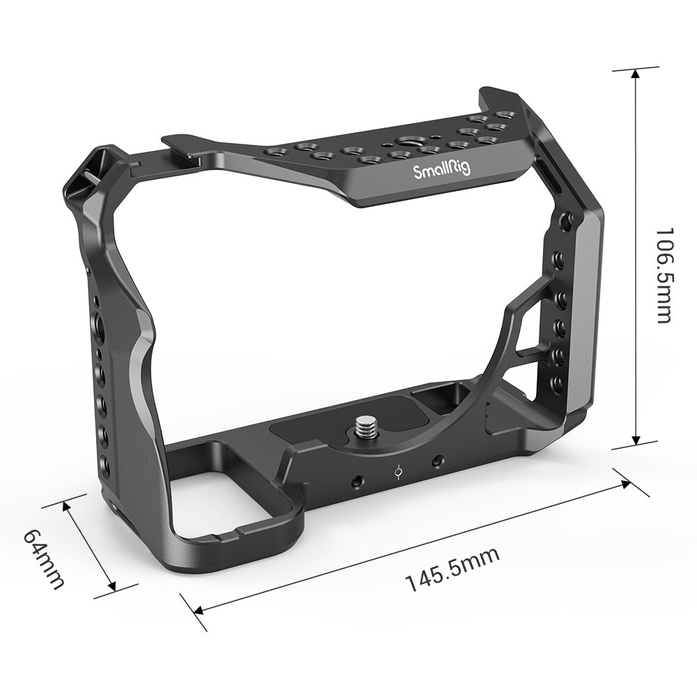 Petite Cage de montage pour appareil photo Sony Alpha 7S III A7siii A7siii avec support de chaussure froide et Rail otan et trous Arri-2999