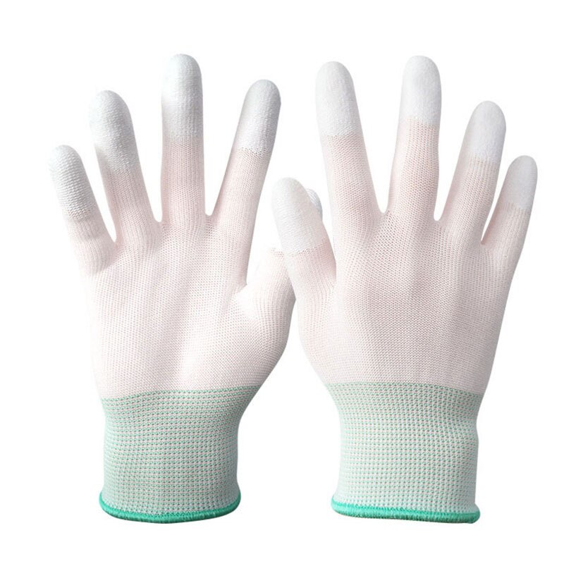 Anti Static ESD Electronic Working Gloves Pu Finger PC Antiskid For Garden