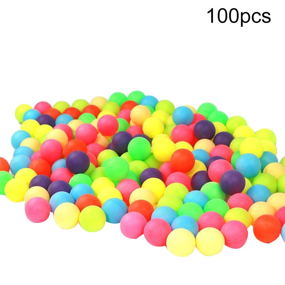 100 Stuks Gekleurde Ping Pong Ballen Entertainment Tafeltennis Gemengde Kleuren voor Game Activiteit Mix Kleur