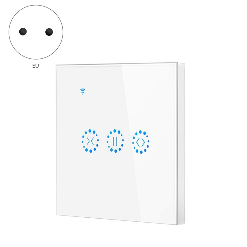 Eu støpsel, smart hjem wifi elektrisk trykk smart persienner gardinbryter stemmestyring av alexa ekko google hjem persienner
