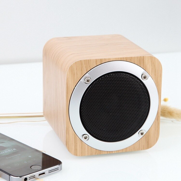 Wooden Bluetooth Speaker Multifunctional Smart Home Wireless Card Audio Subwoofer