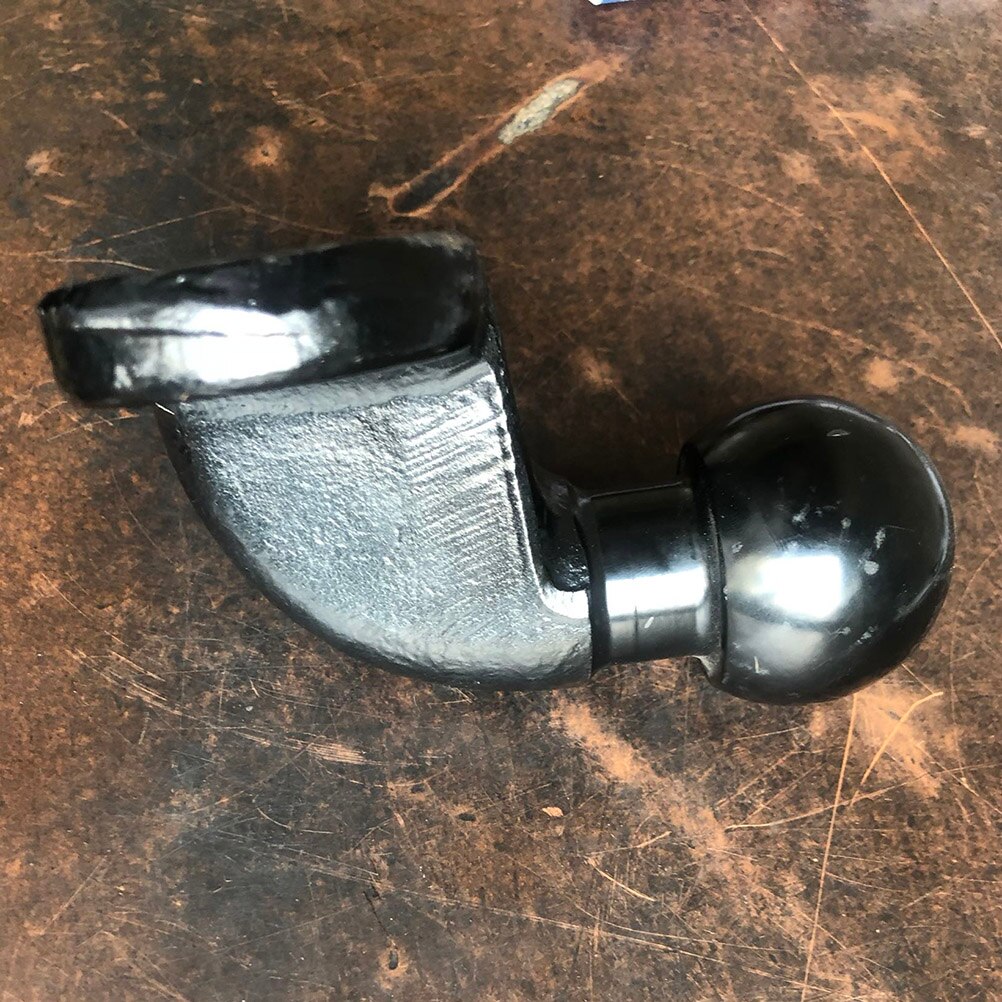 1 pièces remorque accouplement rotule 50mm coudé zingué pratique Durable en acier au carbone boule d'accouplement pour voiture remorque utilisation A30