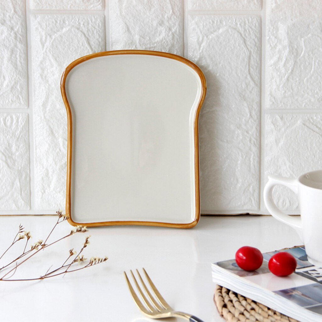 Ceramic Fruits Serving Tray - Cake Dessert Ice Cream Bread Snacks Steak Breakfast Dish Plate