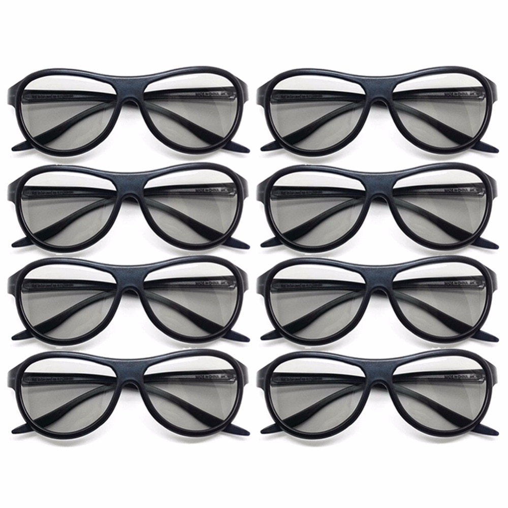 8pcs/lot Replacement AG-F310 3D Glasses Polarized Passive Glasses For LG TCL Samsung SONY Konka reald 3D Cinema TV computer