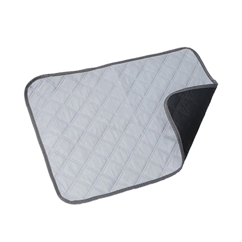 Almohadillas reutilizables y lavables para perros y mascotas, manta absorbente para entrenamiento de cachorros, cama para orina, Gato y conejo: light Grey / M45x60cm