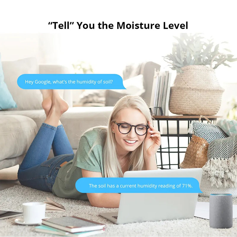 SONOFF MS01 Smart Soil Moisture Sensor IP55 Soil Hygrometer Detection Humidity Works with SONOFF TH10/ TH16 Via Google Assistant
