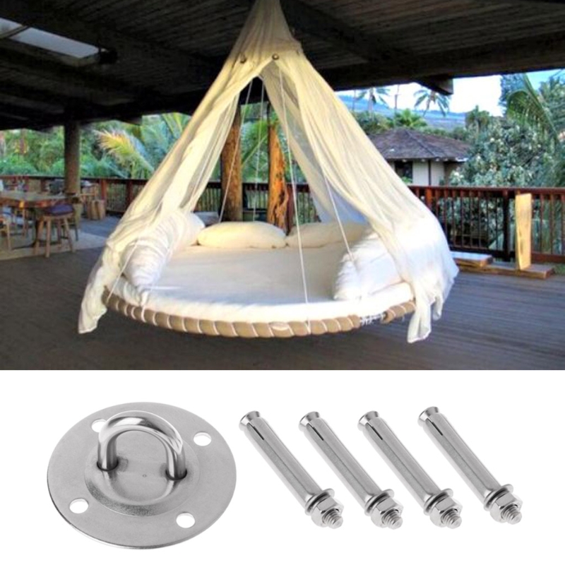 Hamaca de montaje en pared, ganchos de anclaje, resistente, aéreo, Yoga, techo, Kit colgante