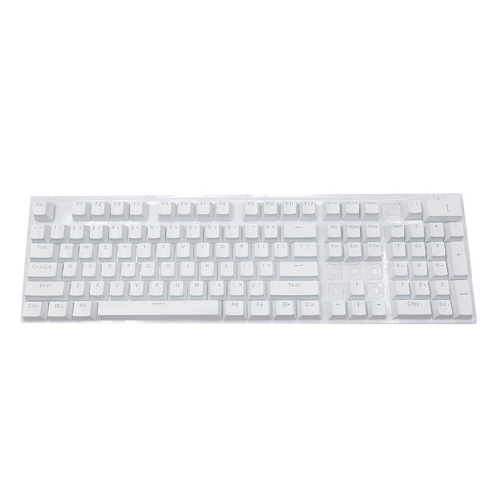 ABS material translucent keycaps Square Shape universal keycaps For Mechanical Keyboards Anti-riot and anti-dirty: White