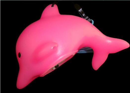 Colorful Blue Pink White Yellow Green Toys Dolphins Colors Dolphins LED Necklace Toys YH969
