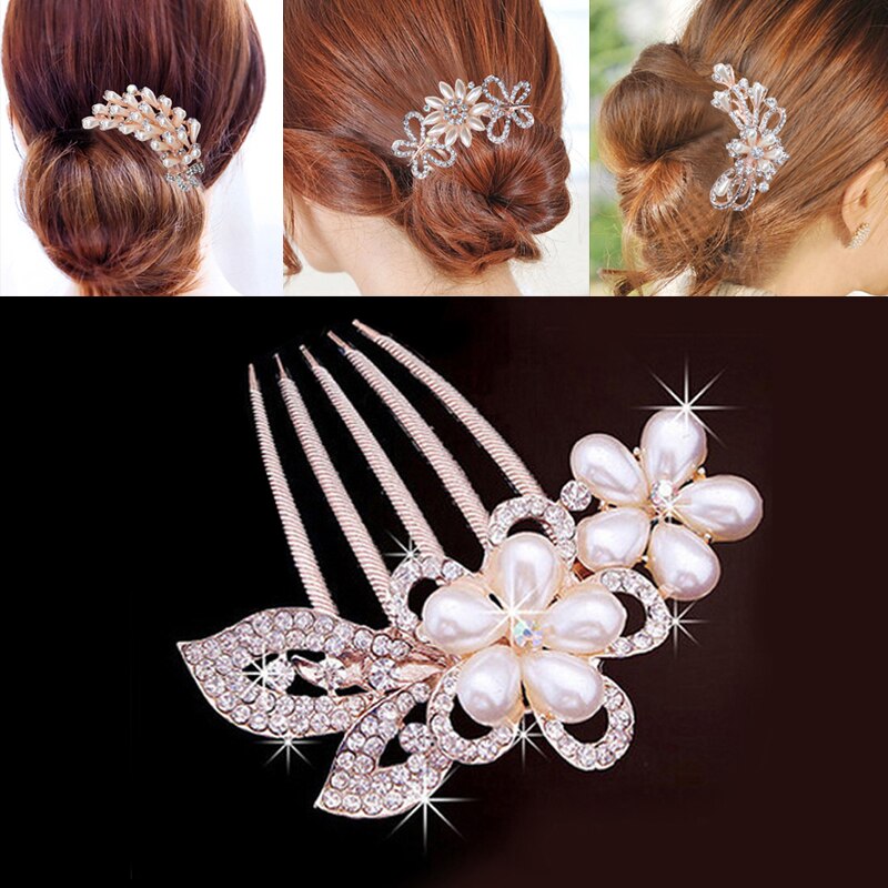 Perle Strass Hochzeit Haar Kamm Für Frauen Kristall Haar Schmuck Handgemachte Braut Kopfschmuck Haar Zubehör