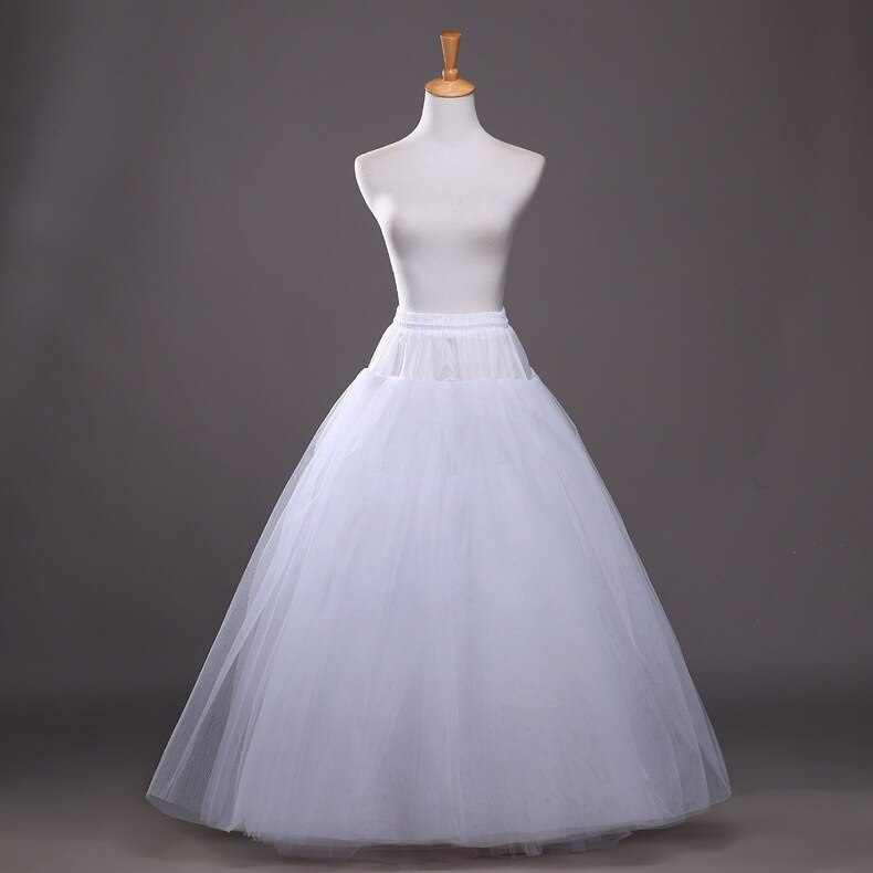 Braut Petticoat Krinoline Unterrock Hochzeit Kleid Band Lolita Petticoat Lange Phantasie Rutscht Weiß Petticoat Rockabilly tüll: 11-- Nein-Knochen 8Schichten