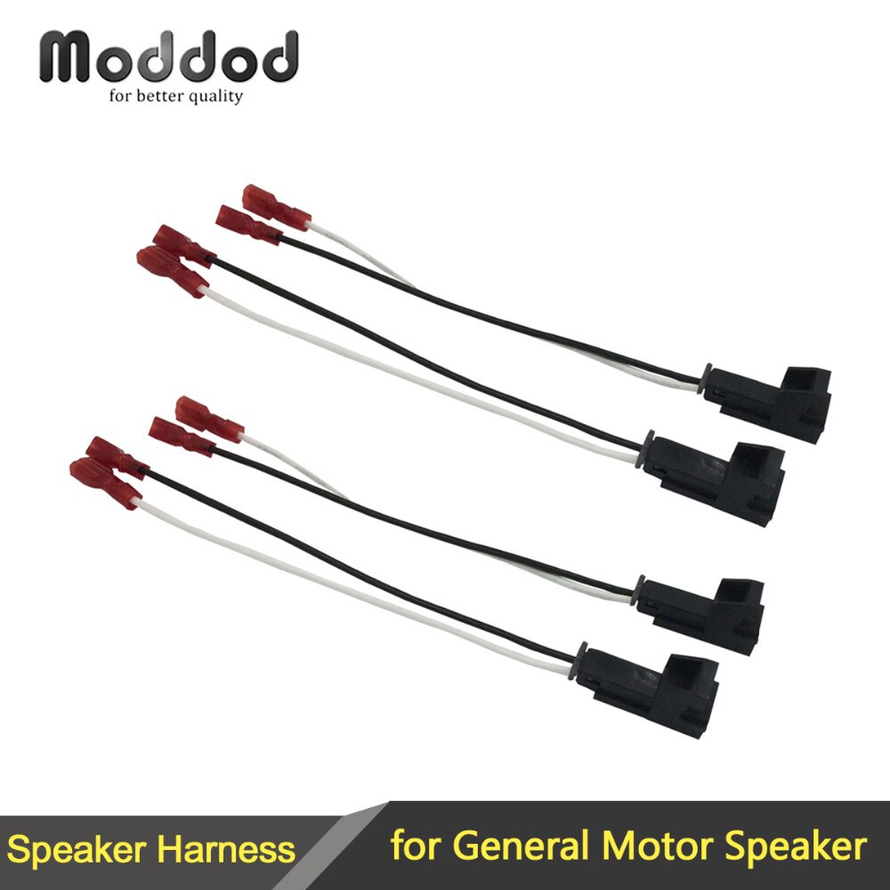 1 o 2 pares de cables para vehículos de Motor General, conector adaptador de Cable de altavoz
