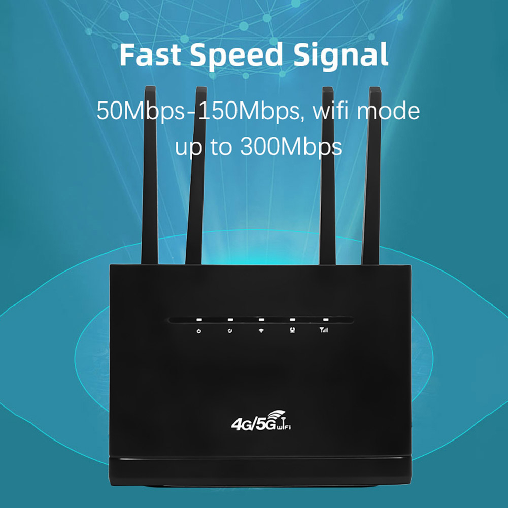 Router bezprzewodowy 4G CPE 300Mbps 4G LTE WIFI Router Modem 4 Antena zewnętrzna RJ45 WAN LAN z gniazdem na kartę SIM do domowego biura