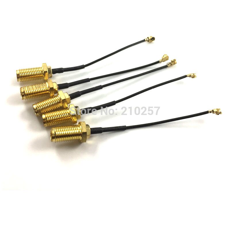 5pcs Mini Pci Ipx U.FL to Sma Female Connector Antenna RF 1.13 Wifi Pigtail Extension Cable Ipex to SMA Jack