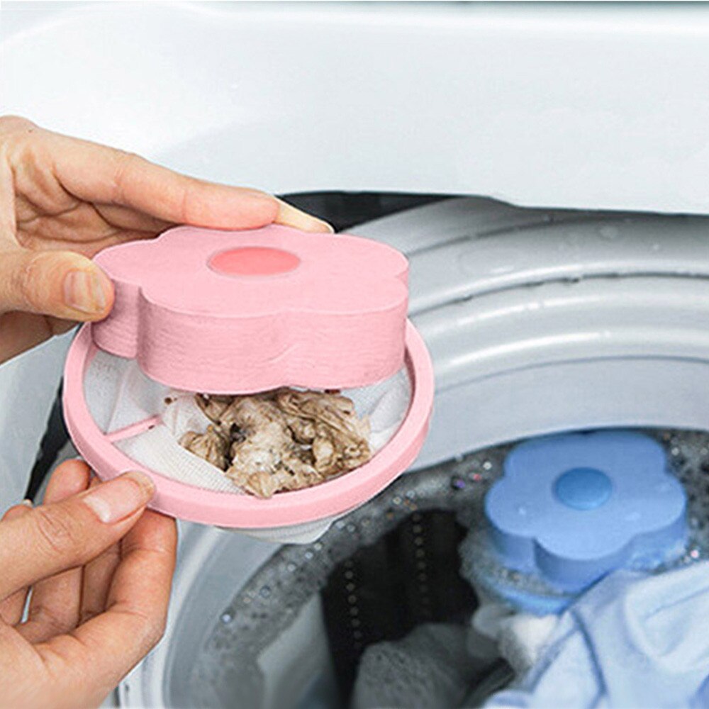 Attrape-poils réutilisable en fourrure d'animaux de compagnie, 1 pièce, réutilisable, flottant, sac à mailles, Machine à laver, piège à peluches