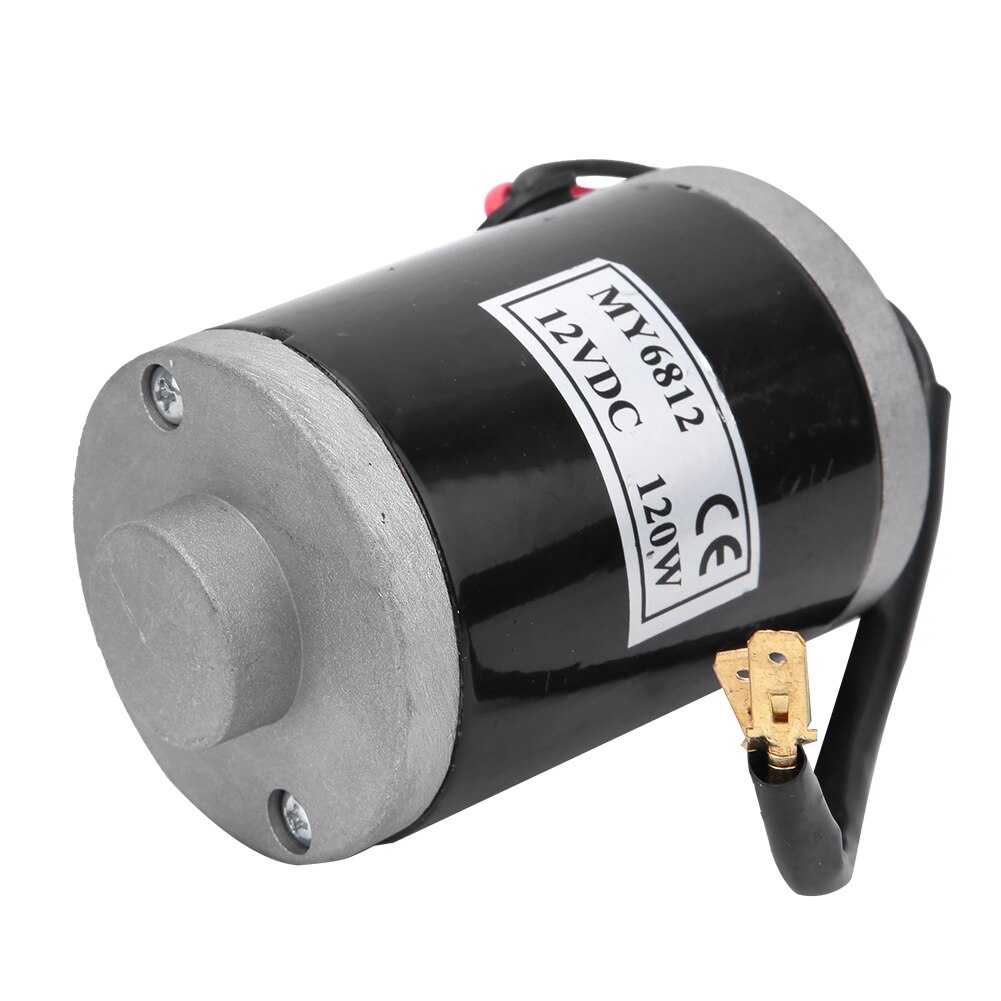 MY6812 12V 120W Hoge Snelheid Motor Met Tandwiel Scooter Kleine Borstel Motor Met Riem Katrol Elektrische Scooter E Fiets Accessoire