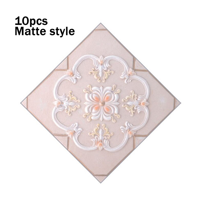 10Pcs 8cm Floor Tiles Diagonal Wall Stickers Desk Decoration Art Mural Decals Bathroom Waist Line Matte Waterproof PVC Stickers: DJ-011