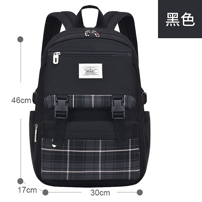 Schule Taschen Für Teenager Mädchen Wasserdichte große schul freundlicher Rucksack Buch tasche freundlicher Schule Rucksack jugendliche mochila: black1