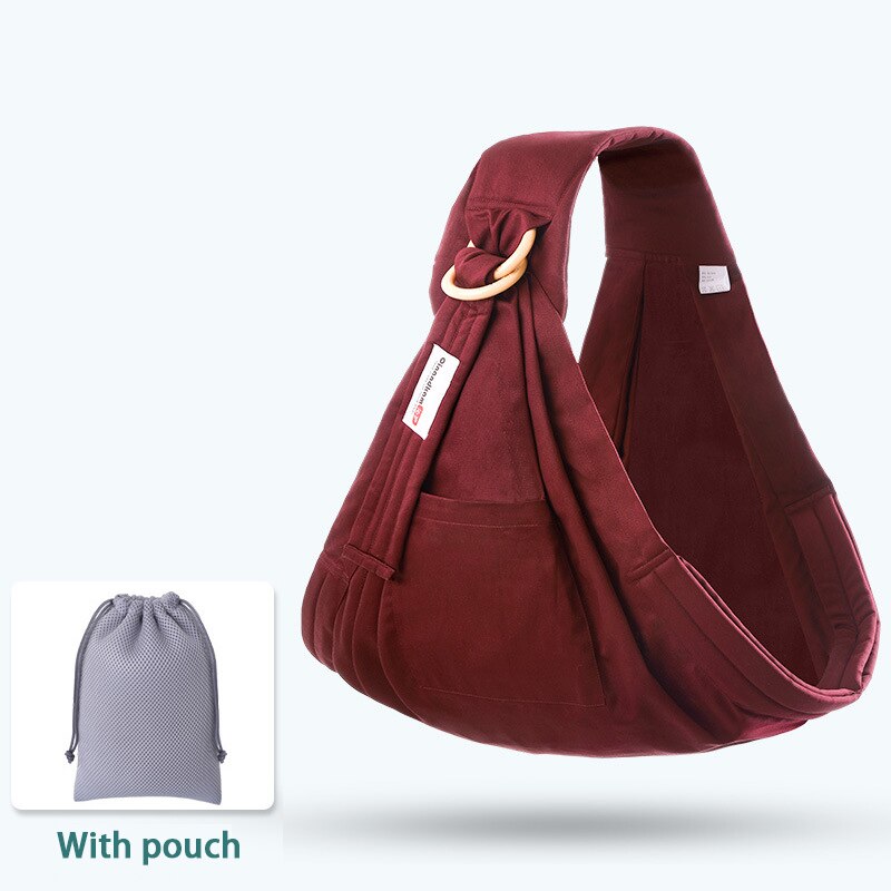Baby Wrap Ring Sling Baby Carrier Backpack Nursing Cover for Infants Toddlers Soft Natural Wrap Breathable Cotton Kangaroo Bag: 7