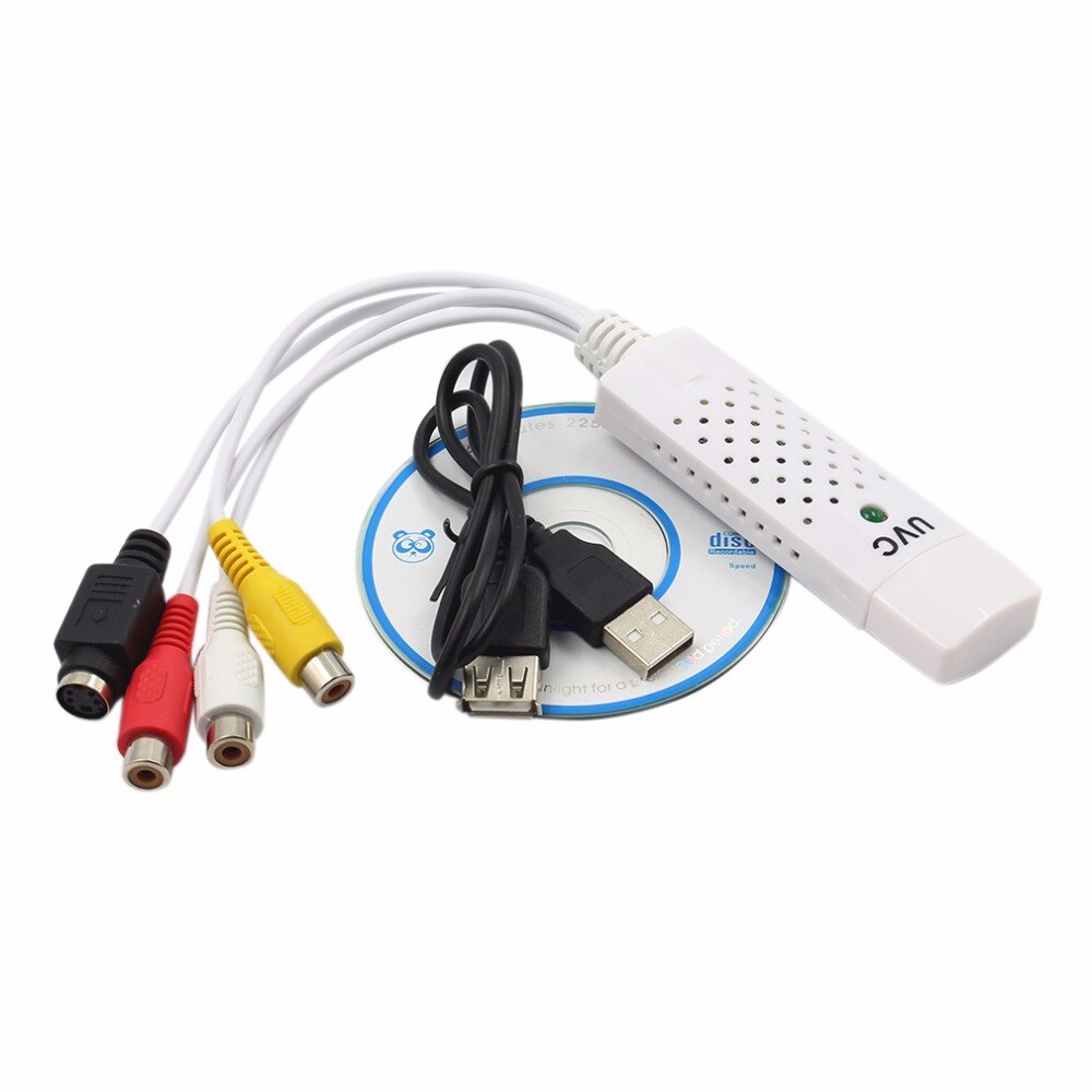 TV DVD VHS Adapter USB 2.0 Easycap USB Video zu erfassen Adapter Für Sieg7/8 Video zu erfassen Karte UVC Funktion