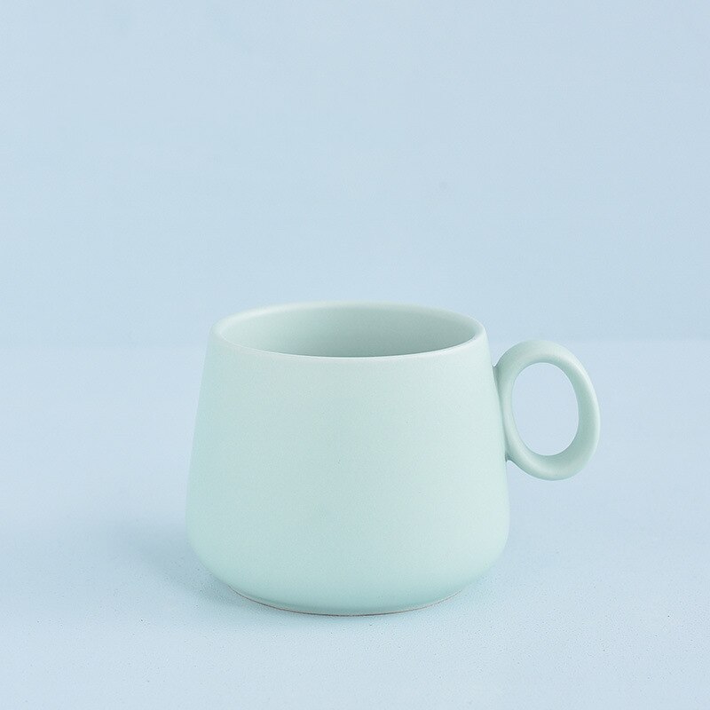 Kreative regenbogen keramik kaffee becher pastell farbe nette Tee Becher tasse tazas de Cafe tassen und becher neuheit latte becher: Grün
