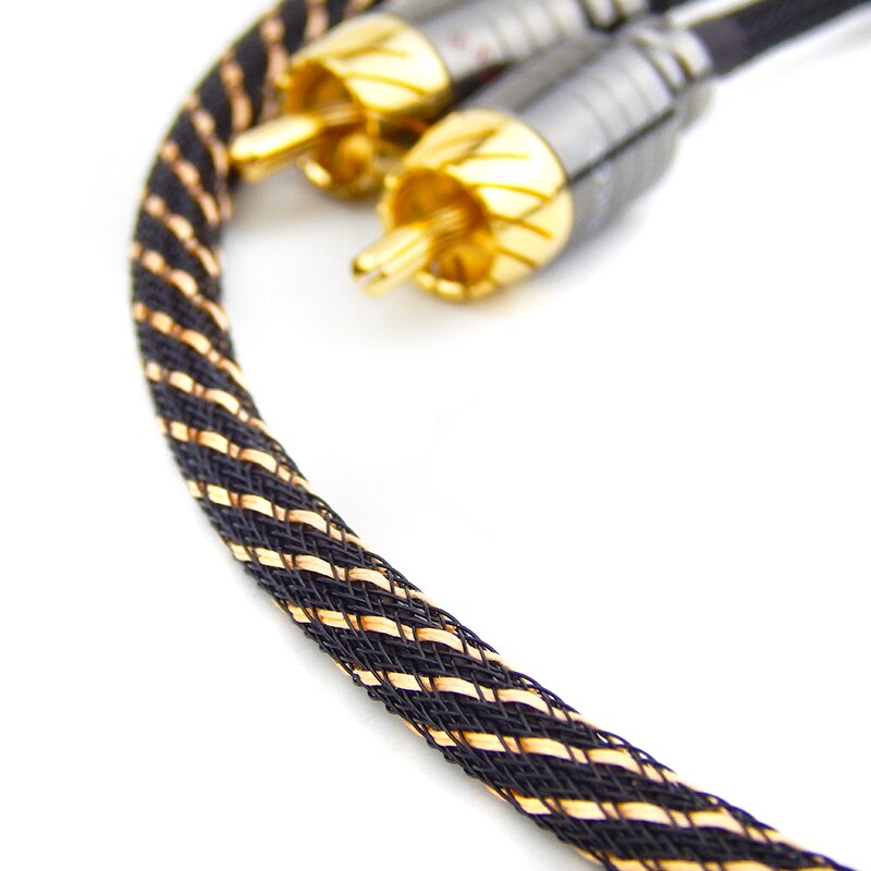 hifi audio cable 4.4mm JACK balanced interface 2.5 to 2 rca signal cable AUX line Headphone Amplifier line 2.5mm plug to 2 RCA