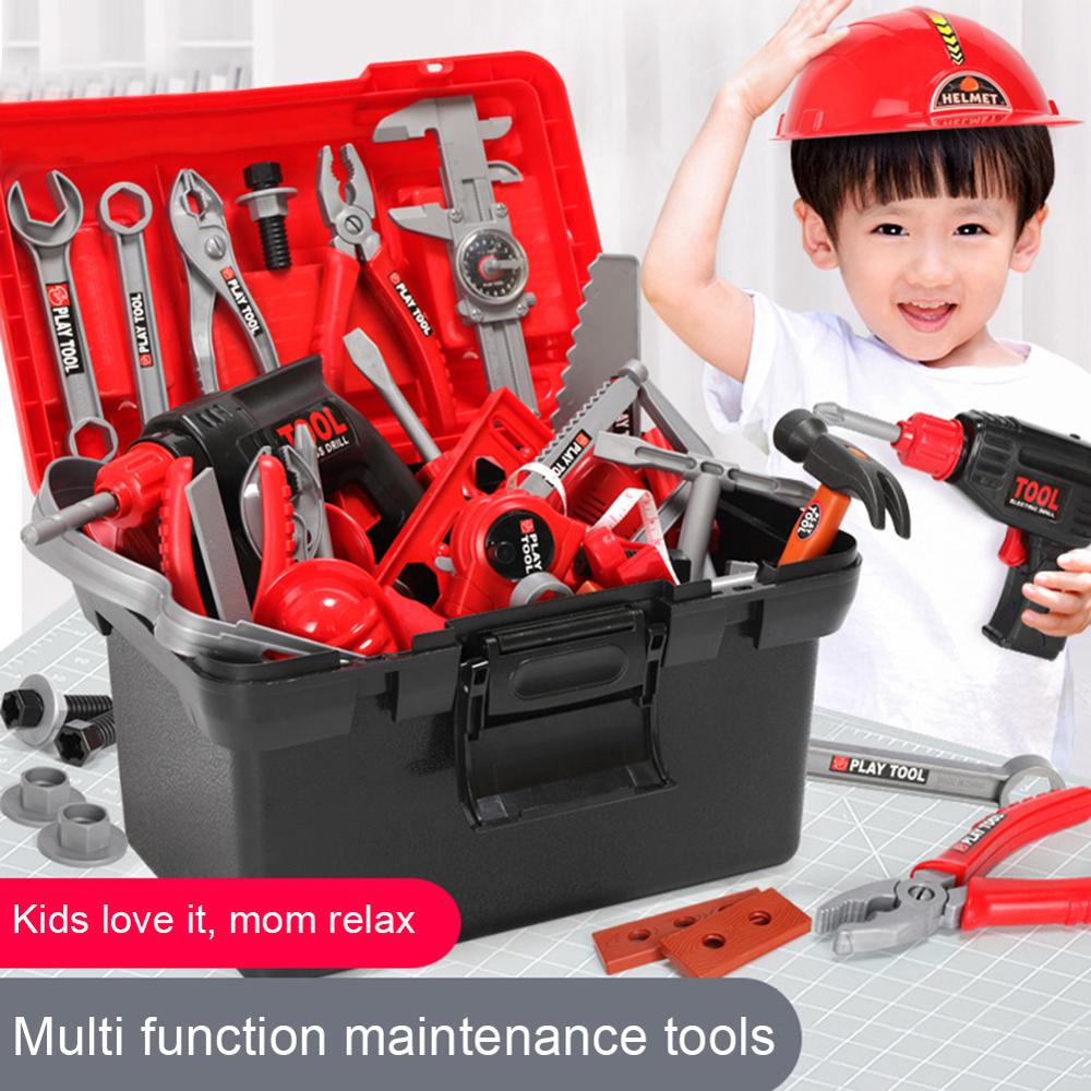 DIY Pretend Play Multifunctional Maintenance Toolboxs Toy Educational Disassembly Toys For Kids Children Toddle Boy