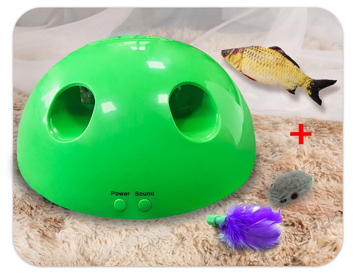 Cat Toy Pop Play Pet Toy Ball POP N PLAY Cat Scratching Device Funny Traning Cat Toys For Cat Sharpen Claw Pet Supplies: no box with fish