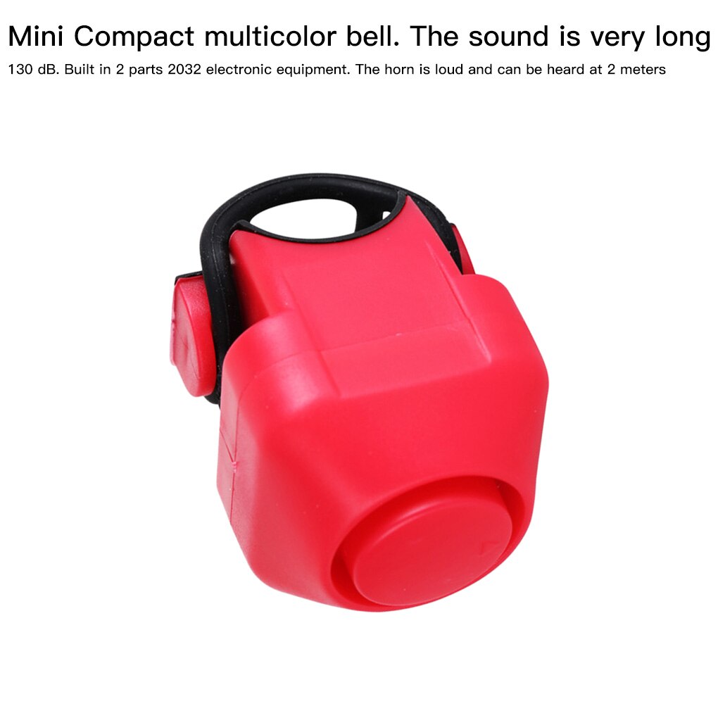 Bike Electronic Loud Horn 130 db Warning Safety Electric Bell Police Siren Bicycle Handlebar Alarm Ring Bell