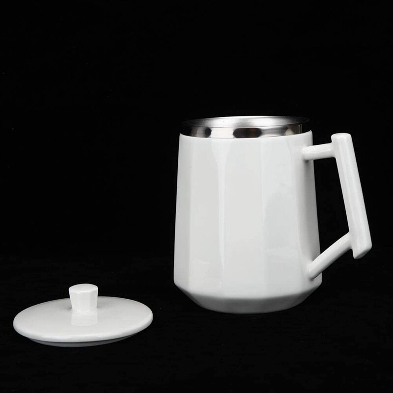 Temperature Fully Automatic Self Stirring Mug Coffee Milk Stainless Steel Thermal Double Insulated Smart Cup,No Charging