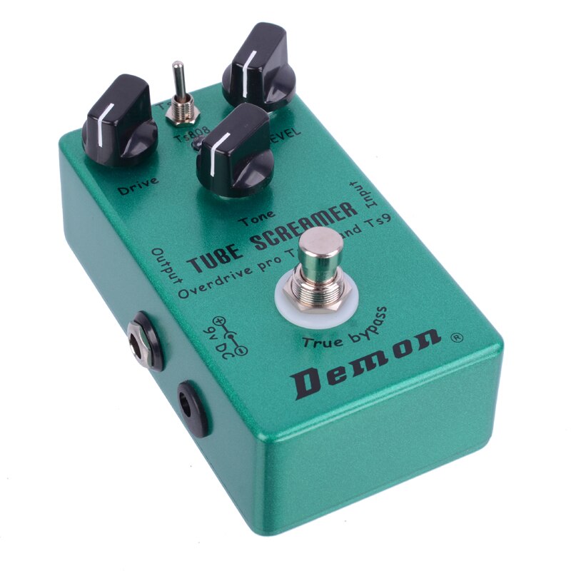 Demon – pédale de guitare électrique 2 en 1, Tube Screamer Overdrive Pro, rétro, effet de guitare, Overdrive et True Buypass, TS808