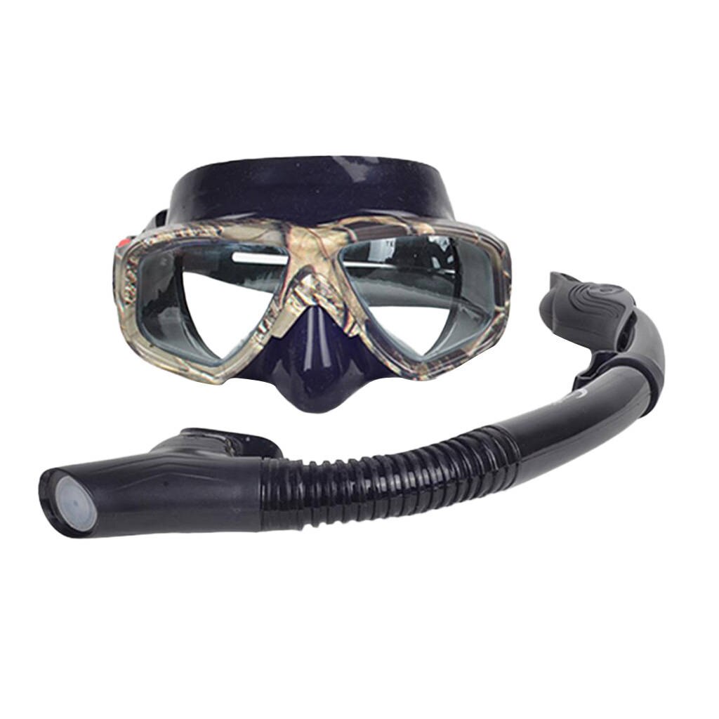 MagiDeal Dry Snorkel Scuba Diving Mask Set Diver Gear Goggles Breath Tube Underwater Sports Accessories