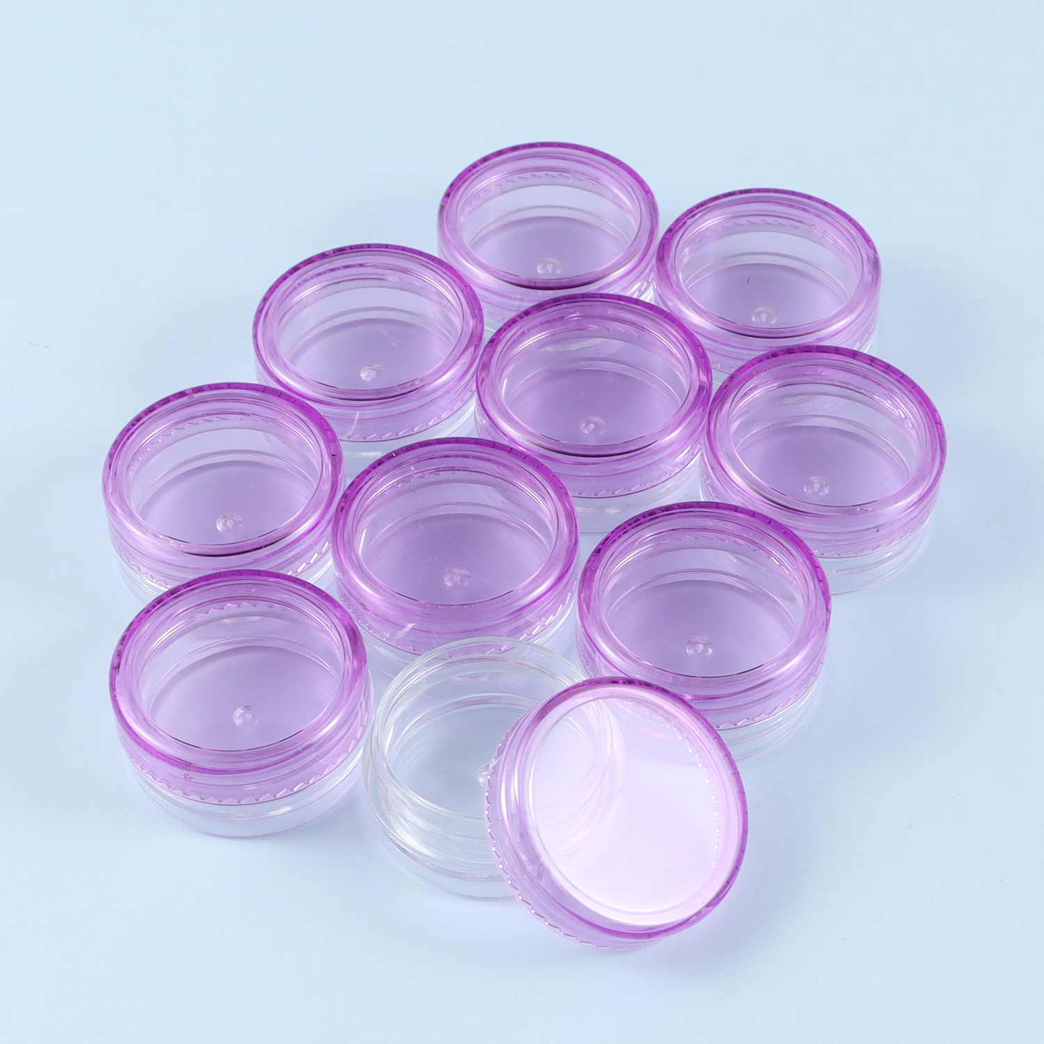 10 teile/los 3*1,5 cm Mini Kunststoff Kasten Runde Transluzente Verpackung Lagerung Kasten Staubdicht Langlebig Starke Schmuck fallen Container: verrotten